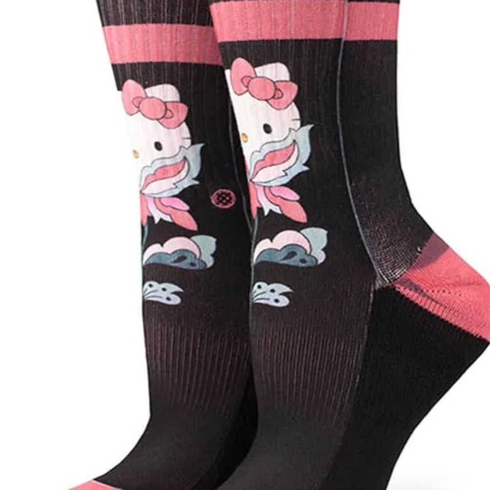 Stance x Sanrio Hello Kitty Women Crew Socks “Flower Friend” SZ Med (8-10.5) NWT